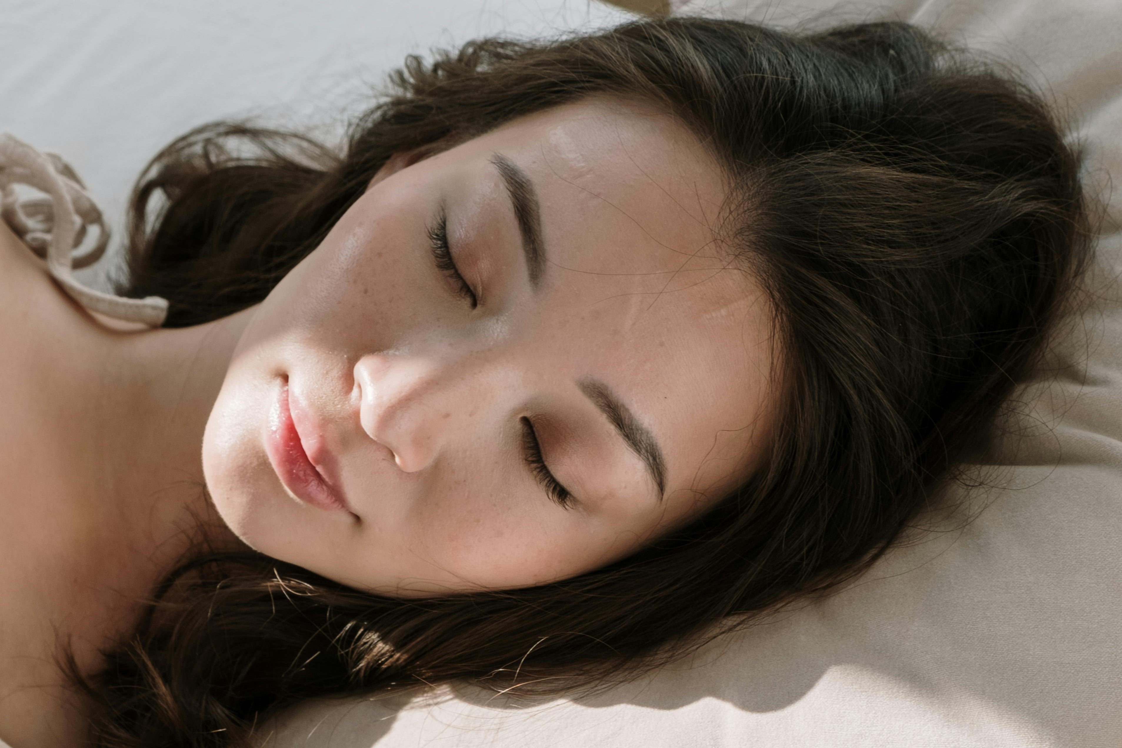 a person sleeping soundly