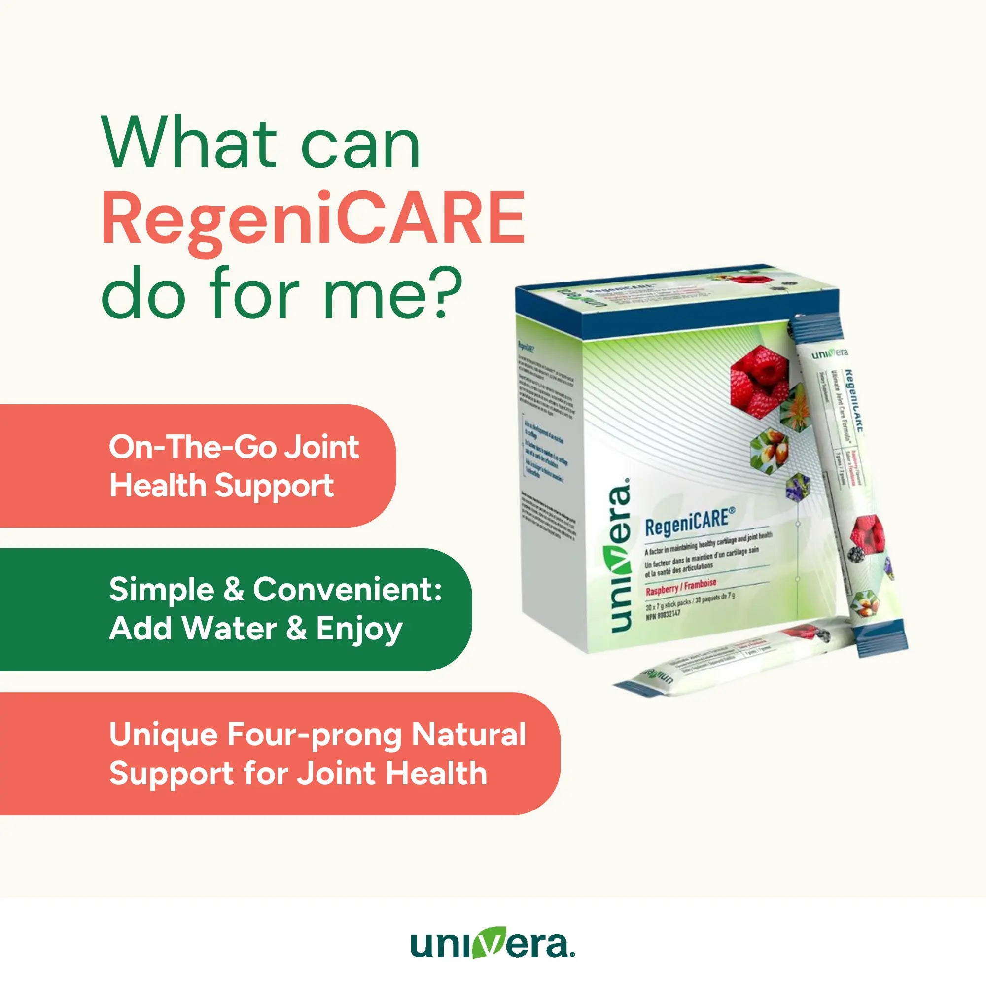 RegeniCARE Raspberry Sticks Univera CA