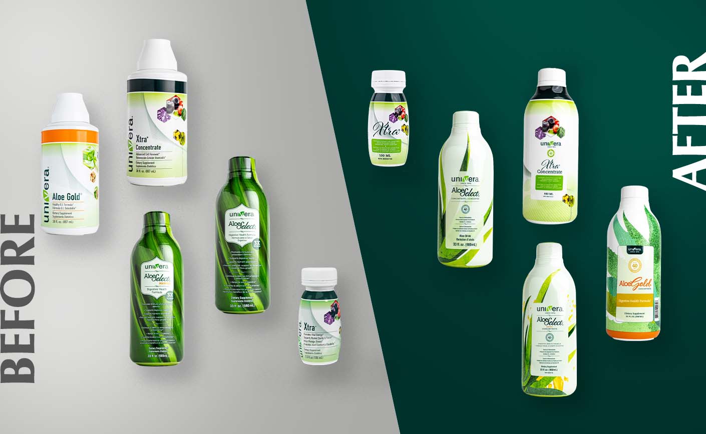 aloe lineup by univera