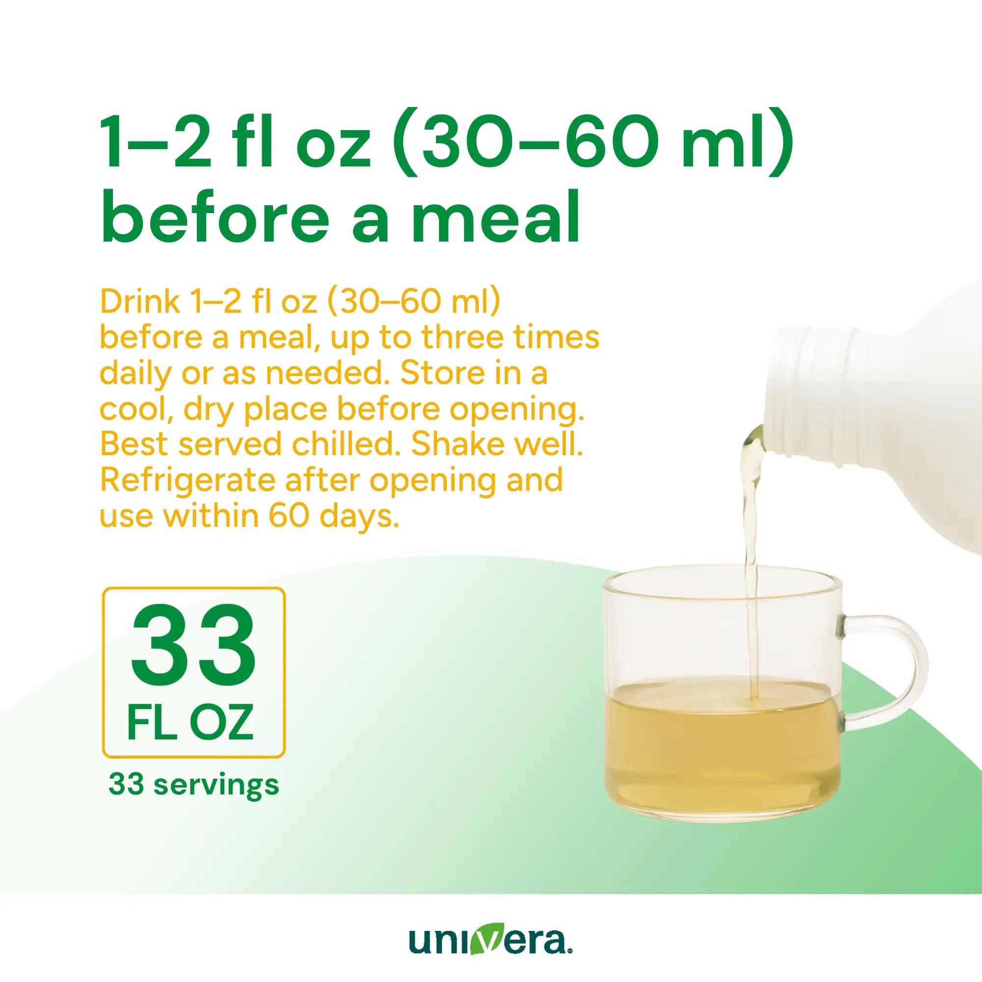 Aloe vera with text about instructions on how to consume